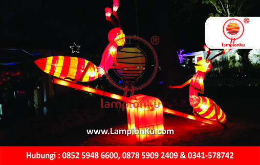 LampionKu.com - Lampion Semut Jungkat Jungkit Taman Lapangan Banteng Jakarta