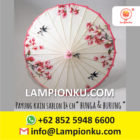 Payung Hias Kain Lukis Motiv BUNGA dan BURUNG
